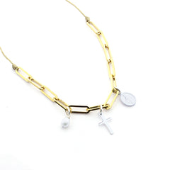CHIC - golden skull necklace