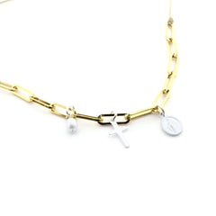 CHIC - golden skull necklace