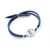 Escapulario CARMELO - pulsera medalla de plata 14mm con elástico