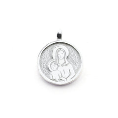 WISDOM Scapular - 19mm silver medal necklace with chain