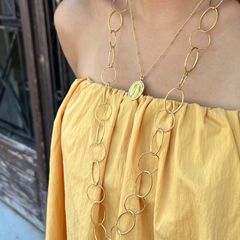 ZURI - collar cadena dorada 70cm