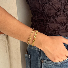 BELA - pulsera cadena dorada 16cm