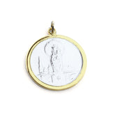 VIRGEN DEL PILAR - medallón personalizable 28mm para el RAMO DE NOVIA