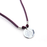 VIRGEN DE GUADALUPE - collar medalla plata 21mm