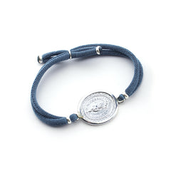 VIRGEN DE GUADALUPE OVA - pulsera medalla plata 20x25mm