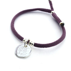 SAN JOSÉ DORMIDO ELÁSTICO - pulsera medalla personalizable plata 14mm elástico