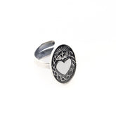 Anillo DETENTE - plata 21x18 mm