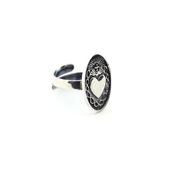 Anillo DETENTE - plata 21x18 mm