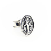 Anillo MILAGROSA OVALADO- plata 22X16mm