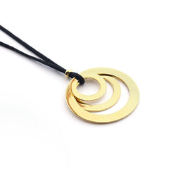 TEMPO - collar personalizable aros dorados 20-30 y 40mm