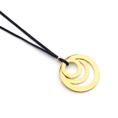 TEMPO - collar personalizable aros dorados 20-30 y 40mm