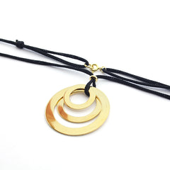 TEMPO - collar personalizable aros dorados 20-30 y 40mm