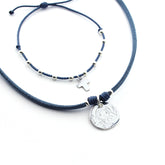 Conjunto GABRIELA - collar y pulsera plata