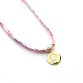 CIELITO G LIBERTY DOR - collar personalizable medalla dorada 15mm