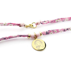 CIELITO G LIBERTY DOR - collar personalizable medalla dorada 15mm