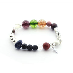 VIDA DE JESÚS - pulsera plata y piedras naturales para NIÑA