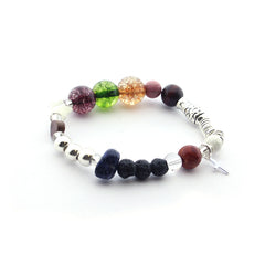 VIDA DE JESÚS - pulsera plata y piedras naturales para NIÑA