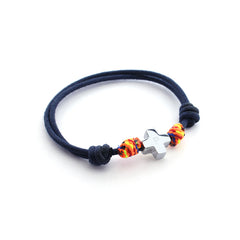 MATÍAS - 10mm silver cross knot bracelet