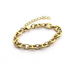 BELA - pulsera cadena dorada 16cm