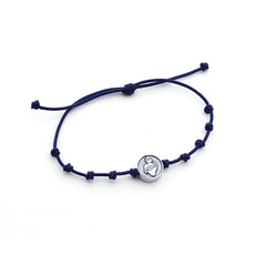 DETENTE COR MINI - pulsera medalla plata 9mm nuditos