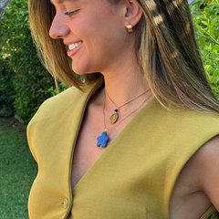 EIRA - collar estrella piedra 25mm con cadena