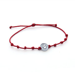 DETENTE COR MINI - pulsera medalla plata 9mm nuditos