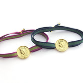 Escapulario BETEL BICO DOR - pulsera medalla dorada 18mm