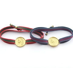 Escapulario BETEL BICO DOR - pulsera medalla dorada 18mm