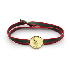 Escapulario BETEL BICO DOR - pulsera medalla dorada 18mm