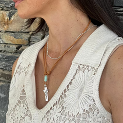 GETSEMANI - collar cruz plata 14x31mm