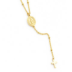 MILAGROSA - collar rosario acero dorado