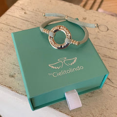 DALIA PROFE- customizable silver donut bracelet 21mm