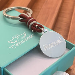 BETU - customizable keychain silver medal 25mm