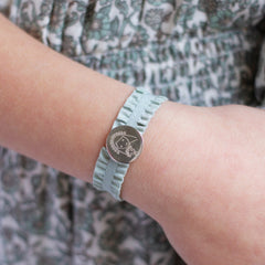 CIELITO C - customizable bracelet silver medal 15mm