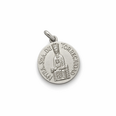 Ntra. Sra. de Torreciudad - medalla plata MATE 18mm