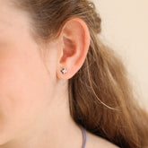 VALERIA - pendientes cruz plata