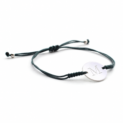ROSA - pulsera personalizable medalla plata 15mm