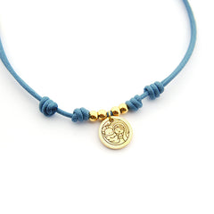 VIRGEN RAMITAS DOR - Collar personalizable medalla acero 15mm