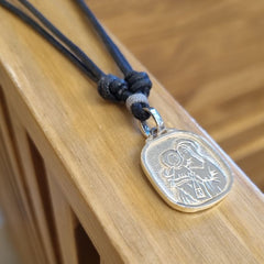 FRIENDS OF JESUS Scapular - 18x20mm silver medal necklace with cord