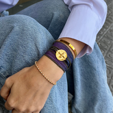 PULSERA SEDA - Escoge medalla y seda