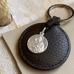 SAN JOSÉ - llavero medalla clásica plata 17mm