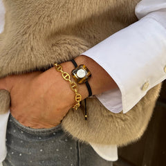 BELA - pulsera cadena dorada 16cm