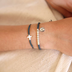 LARA - pulsera bolitas plata