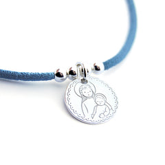 VIRGEN ONDITAS - collar medalla plata 22mm