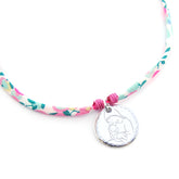 VIRGEN RAYITAS LIBERTY- collar medalla plata 21mm