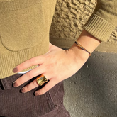 BIBI DOR - pulsera infinito dorado 14mm