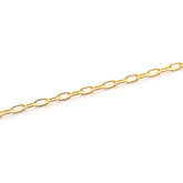 Cadena eslabón rectangular dorado
