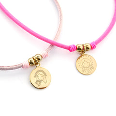 CIELITO G - customizable necklace silver medal 15mm