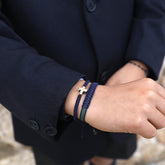 TEA - customizable silver cross bracelet 10x13mm