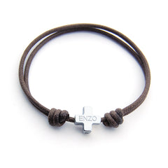 DARÍO - customizable silver cross bracelet 10mm
